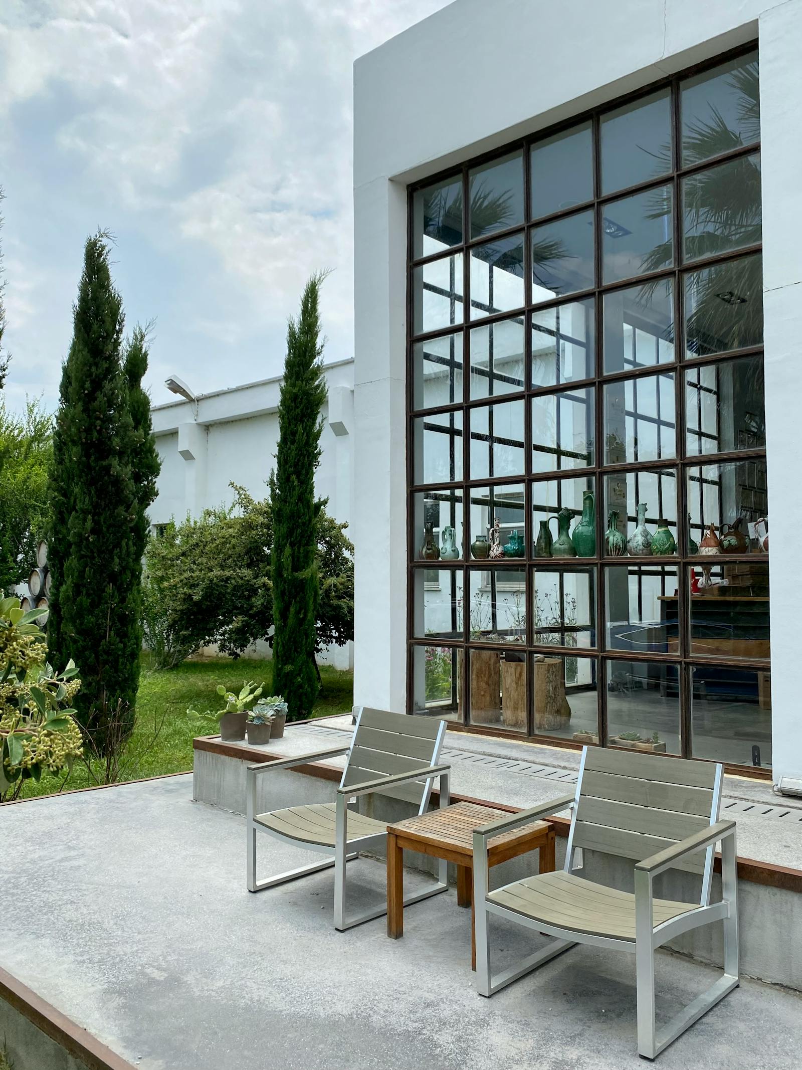 Modern patio dining area paired with custom deck upgrades